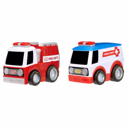 Little Tikes Crazy Fast Cars 2-Pack- Racin’ Responders, Vehicle set, 2 yr(s), Plastic, Multicolour