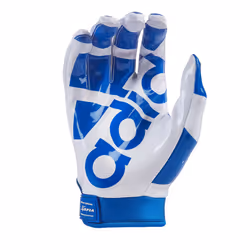 adidas ADIFAST 3.0 Adult Football Receiver Glove  White/Royal  Large