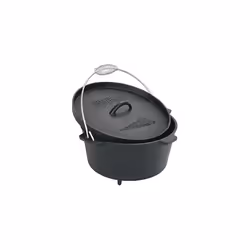 Bayou Classic 7360 Cast Iron Dutch Oven with Feet, 8.5 Quart