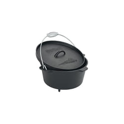 Bayou Classic 7360 Cast Iron Dutch Oven with Feet, 8.5 Quart