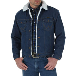 Wrangler Men's Style Cowboy Cut Western Lined Jacket  Denim/Sherpa  X-Large