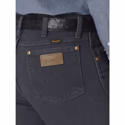 Wrangler Men's Cowboy Cut Slim Fit Jean  Charcoal Grey  32W x 34L