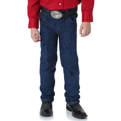 Wrangler Men's Little Boys' 13MWZ Cowboy Cut Original Fit Jean  Blue Prewashed Indigo  3T