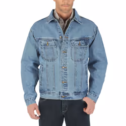 Wrangler mens Rugged Wear Unlined denim jackets Vintage Indigo 2X Tall US