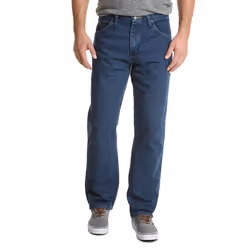Wrangler Authentics Men's Big & Tall Classic 5-Pocket Relaxed Fit Cotton Jean  Dark Stonewash  44W x 30L