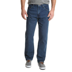 Wrangler Authentics Men's Big & Tall Classic 5-Pocket Relaxed Fit Cotton Jean  Dark Stonewash  46W x 30L
