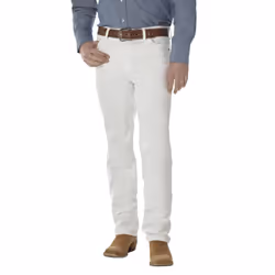 Wrangler Men's Cowboy Cut Slim Fit Jean  White  34W x 34L