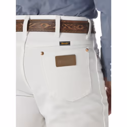 Wrangler Men's Cowboy Cut Slim Fit Jean  White  34W x 34L