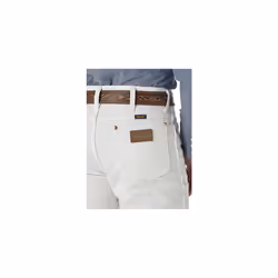 Wrangler Men's Cowboy Cut Slim Fit Jean  White  36W x 30L