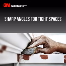 3M SandBlaster Dual Angle Bare Surfaces Sanding Sponge  150 Grit  For Wet Or Dry Use  Professional-Grade Foam Keeps Its Shape For Lasting Use  Premium