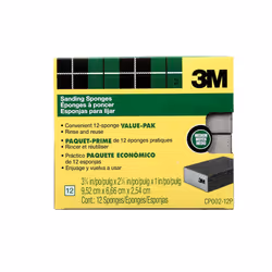 3M Sanding Sponge 3 3/4 in x 2 5/8 in Medium 12-Pack