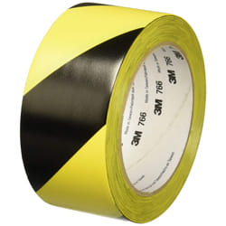 3M Safety Stripe Vinyl Tape 766DC  Black/Yellow  2"""" x 36 yards