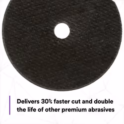 3M Cubitron II Cut-Off Wheel 33456  High Performance  Fast Cutting  Long Lasting  3 in x .04 in x 3/8 in  Wheels/Carton