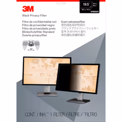 3M Privacy Filter for 19.5in Monitor, 16:10, PF195W1B