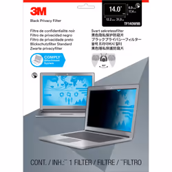 3M Touch Privacy Filter for 14" Widescreen Laptop - Standard Fit