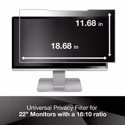 3M Privacy Filter for 22"""" Widescreen Monitor (16:10) (PF220W1B)