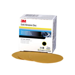 3M Hookit Gold Disc 216U  00916  3 in  P220 Grade  50 Discs  Automotive Abrasive Discs