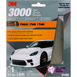 3M Trizact Performance Sanding Abrasive Disc, 01459, 6 in, 3000 grit
