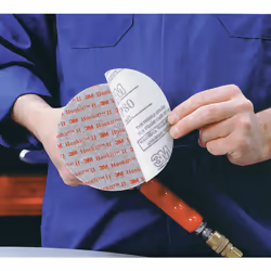 3M Hookit Red Abrasive Disc  01678  8 in  40+ Grit No Hole  Pack of 25 for Auto Sanding  Primer Sanding  E-Coat Sanding
