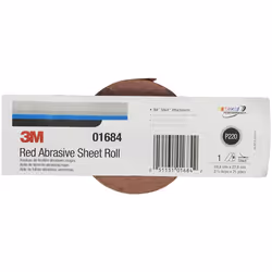 3M Red Abrasive Stikit Sheet Roll 01684 P220 2-3/4 in x 25 yd