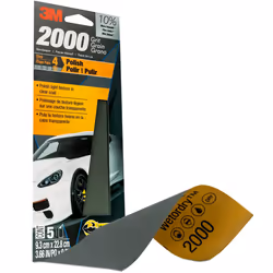 3M Wetordry Sandpaper  03003  2000 Grit  3 2/3 in x 9 in