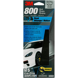 3M Wetordry Sandpaper  03022  800 Grit  3 2/3 in x 9 in  5 Sheets Per Pack