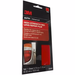 3M Auto High Strength Red Lens Repair Film  03341  3.75 in x 7.75 in
