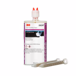 3M Super Fast Plastic Repair  04247  Tranlucent Color  Ready-To-Use  Two-Part Epoxy Finishing Adhesive  200 mL/6.75 fl oz Car ...