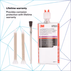 3M Impact Resistant Structural Adhesive  07333  Two-Part Epoxy  True Automotive OEM Recommended  200 mL/6.75 fl oz Cartridge  Purple