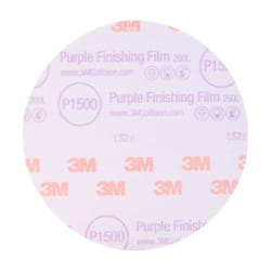 3M Hookit Purple Finishing Film Abrasive Disc 30667  6 in  1500+ Grade  50 Pack  Clear Coat Sanding  Paint Finishing  Defect Removal  Long Lasting