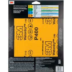3M Wetordry Sandpaper  32038  400 Grit  9 in x 11 in  5 Sheets Per Pack