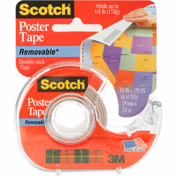 Scotch Removable Poster Tape-.75"X150"