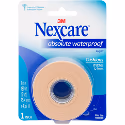 Nexcare Absolute Waterproof Premium First Aid Tape-5yds