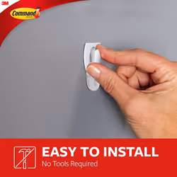 Command Mini Hooks-White 6 Hooks & 8 Strips - Additional view 4