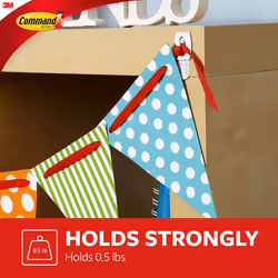 Command Mini Hooks-White 6 Hooks & 8 Strips - Additional view 5