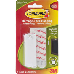COMMAND 3M Command Sawtooth Picture Hanger With Command Adhesive Strip