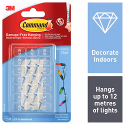Command Indoor Outdoor Decorating Clips (Pack of 20)