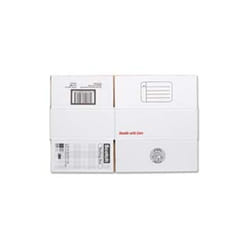 3M MMM8005 Mailing Box- Size B- Labels Included- 11-.25in.x8-.75in.x4in.- White