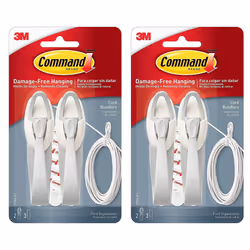Command Cord Bundlers  Cord Organizer  2-Bundlers Per Pack  Sold As 2 Packs (17304-ES)