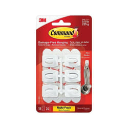 3M Command Mini Hooks Value Pack 18 Hooks & 24 Strips - For Damage Free Hanging