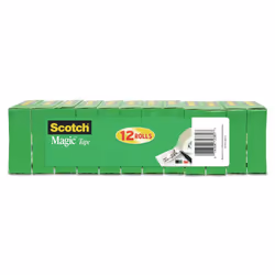 3M 810K12 Magic Tape Value Pack 3/4"" X 1000"" 1"" Core Clear 12/pack