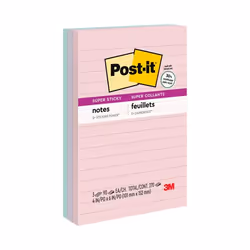 Post-It 00051131973527, Rectangle, Paper, Wanderlust Pastels, United States