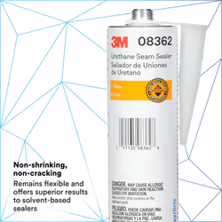 3M Urethane Seam Sealer  08362  Gray Color  High Solids  Permanently Flexible  310 mL/10.5 fl oz Cartridge