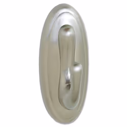 Command 17053BN Large Plastic Hook  Brushed Nickel Finish  4-pk
