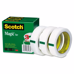 Scotch 810723PK Magic Tape Refill  1-Inch x 2592-Inch  3-Inch Core  3/Pack