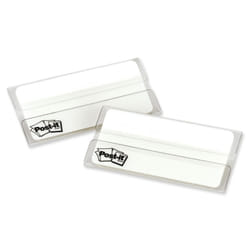 Wholesale CASE of 20 - 3M Post-it Extra Thick Durable Tabs-Durable Filing Tabs  2""""x1-1/2""""  50/PK  White