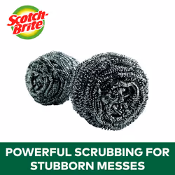 Scotch Brite 214C Stnlss Steel Scour Pad 3P