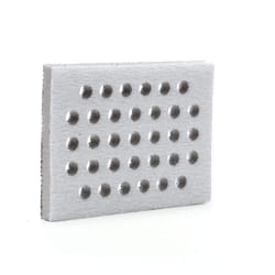 3M Clean Sanding Interface Pad 28324  3 in x 4 in x 1/2 in 33 Holes