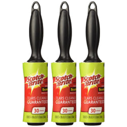 Scotch 3M Mini Lint Rollers  3-Pack (30 Sheets Each)  Portable Sticky Remover for Clothes  Furniture & Pet Hair  Compact Travel Roller