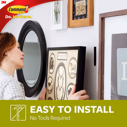 COMMAND 3M Command Large Picture Hanging Strips Black (Pack 4) - 71002 - Additional view 2